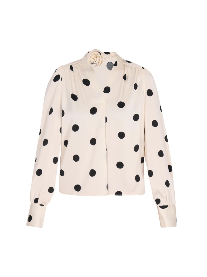 Women Blouse in WHITE BLACK