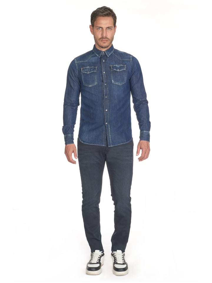 Le Temps des Cerises Jeanshemd JUANITO in BLUE günstig kaufen | limango