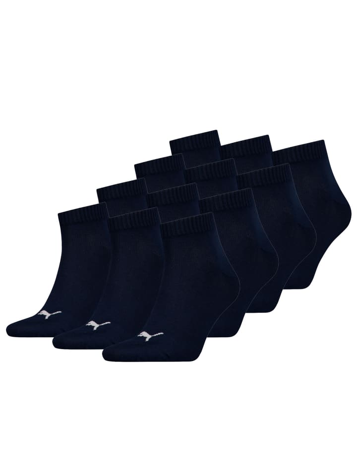 Socken PUMA UNISEX QUARTER PLAIN 3P in 321 - navy