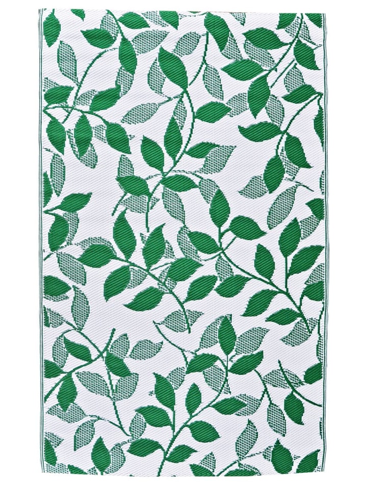 Outdoor Teppich 120x180cm In- & Outdoor in Blatt Grün