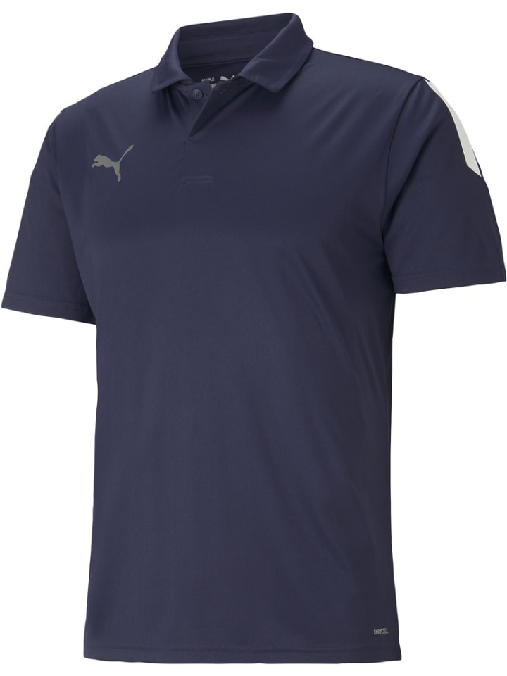 Polo "TeamLIGA Sideline Polo" in Blau