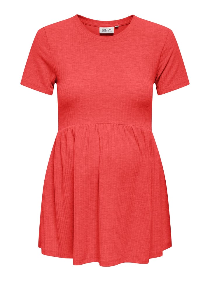Top mit Schößchen in Flame Scarlet