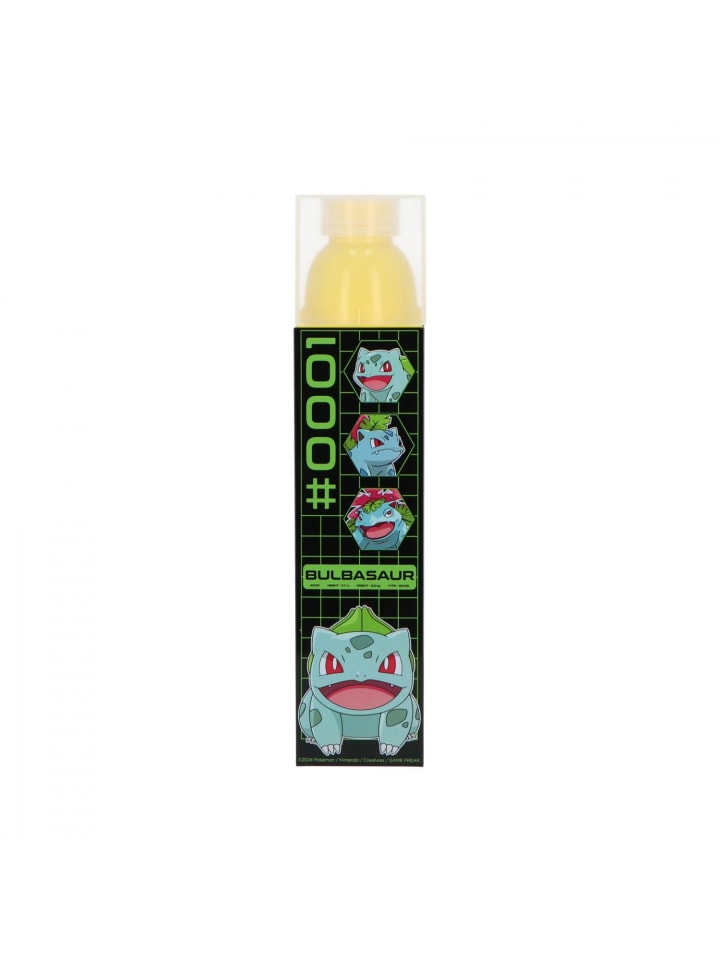 Pokémon Kinder-Wasserflasche 650 ml Perfekt für Schule in Schwarz