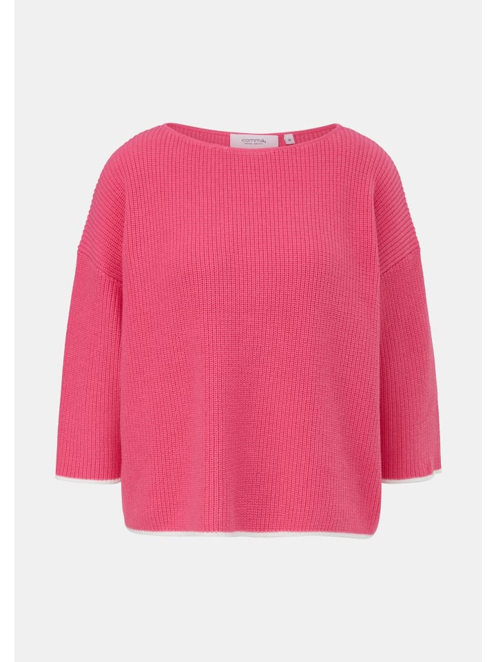 Comma Strickpullover Strickpullover Rosa Comma Strickpullover Aus