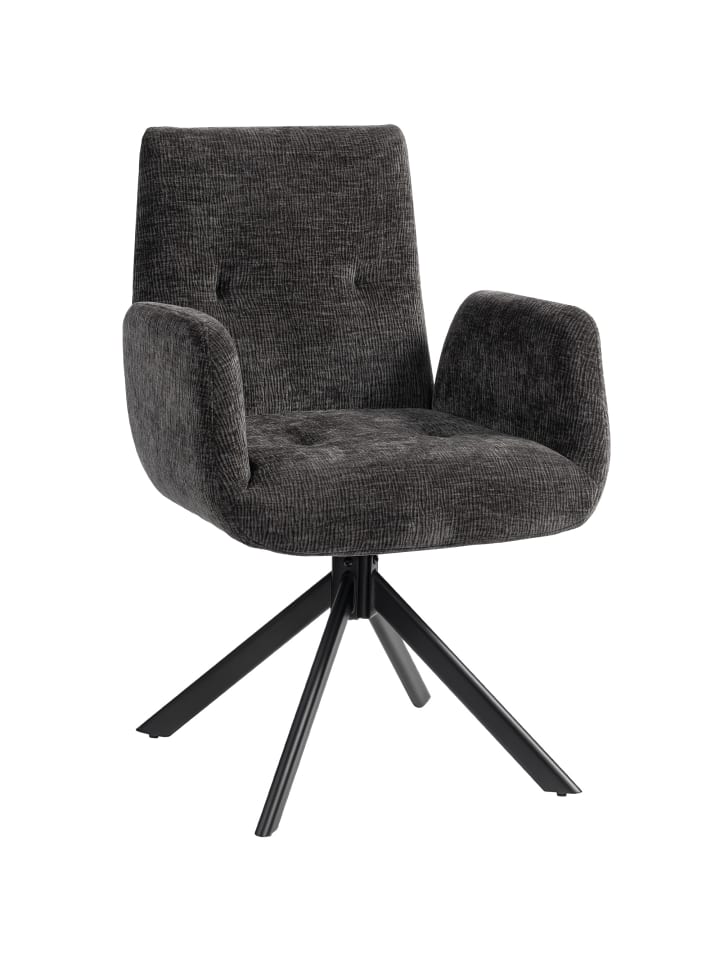 Sessel in Schwarz 60L x 61B x 88H cm