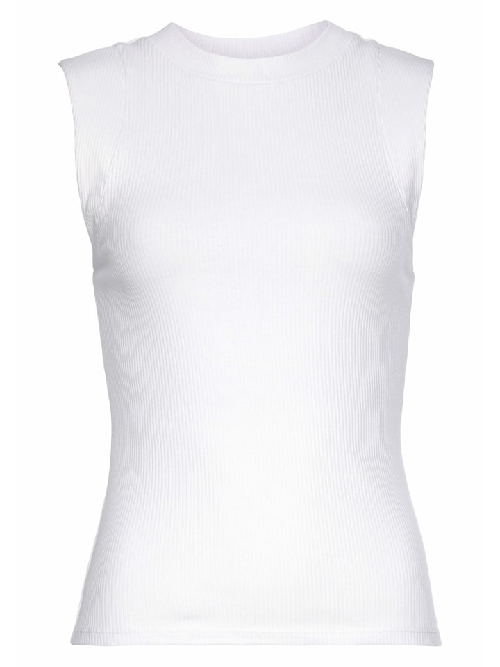 Ripptanktop in weiß