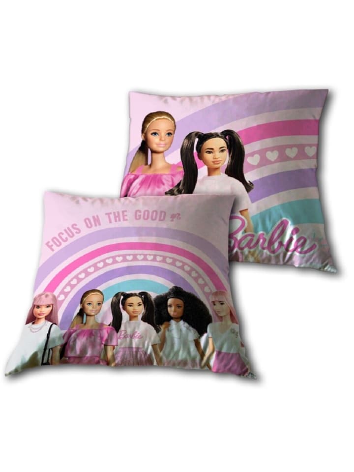 Barbie Dekokissen aus Baumwolle – Perfektes Couchkissen für in Mehrfarbig