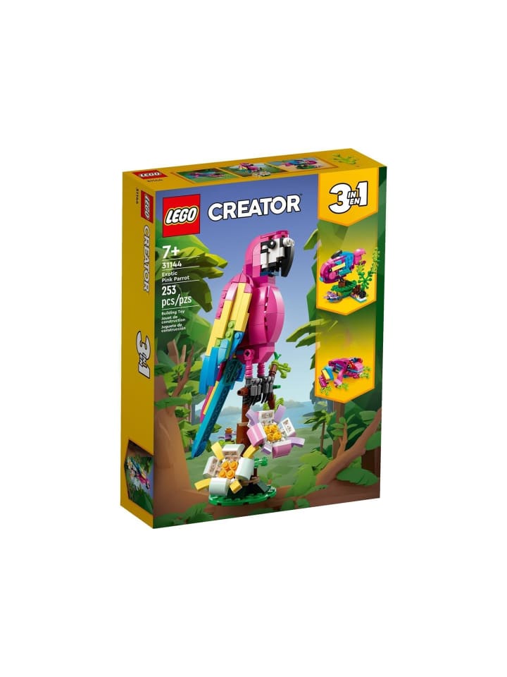 Creator 3-in-1 31144 Exotischer pinkfarbener Papagei