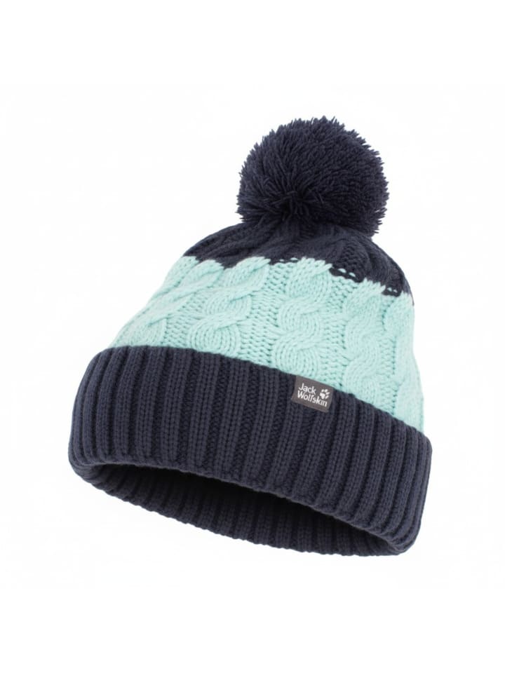 Mütze Stormlock Pompom Beanie Fleece in Blau