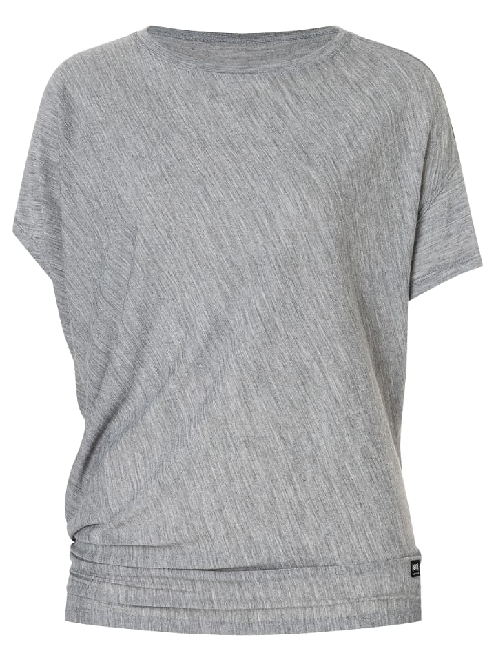 Merino T-Shirt W YOGA LOOSE TEE in grau