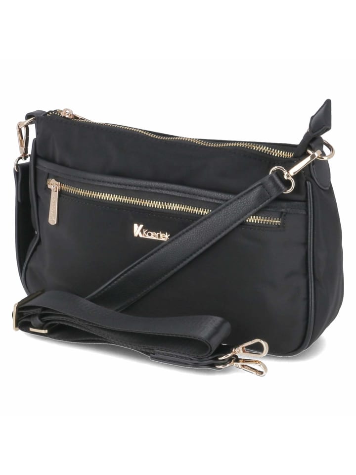 Schultertasche in schwarz
