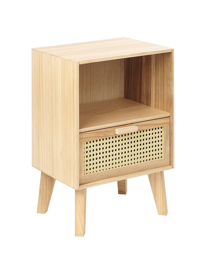 Nachttisch SENEY in Braun - (W) 40 x (H) 55 x (L) 30 cm
