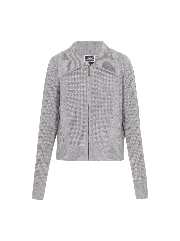 Women Cardigan in light grey melange