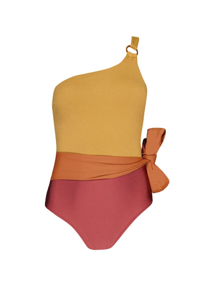 W RIOOS PONE SHOULDER ONE PIECE in Rot