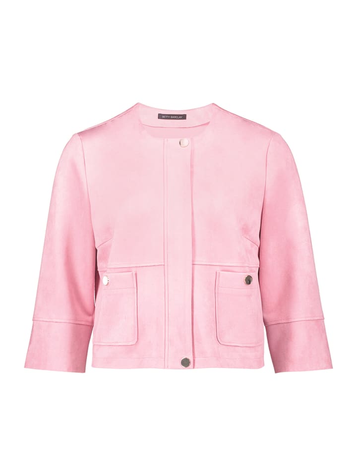 Blazer-Jacke mit aufgesetzten Taschen in Sea Pink