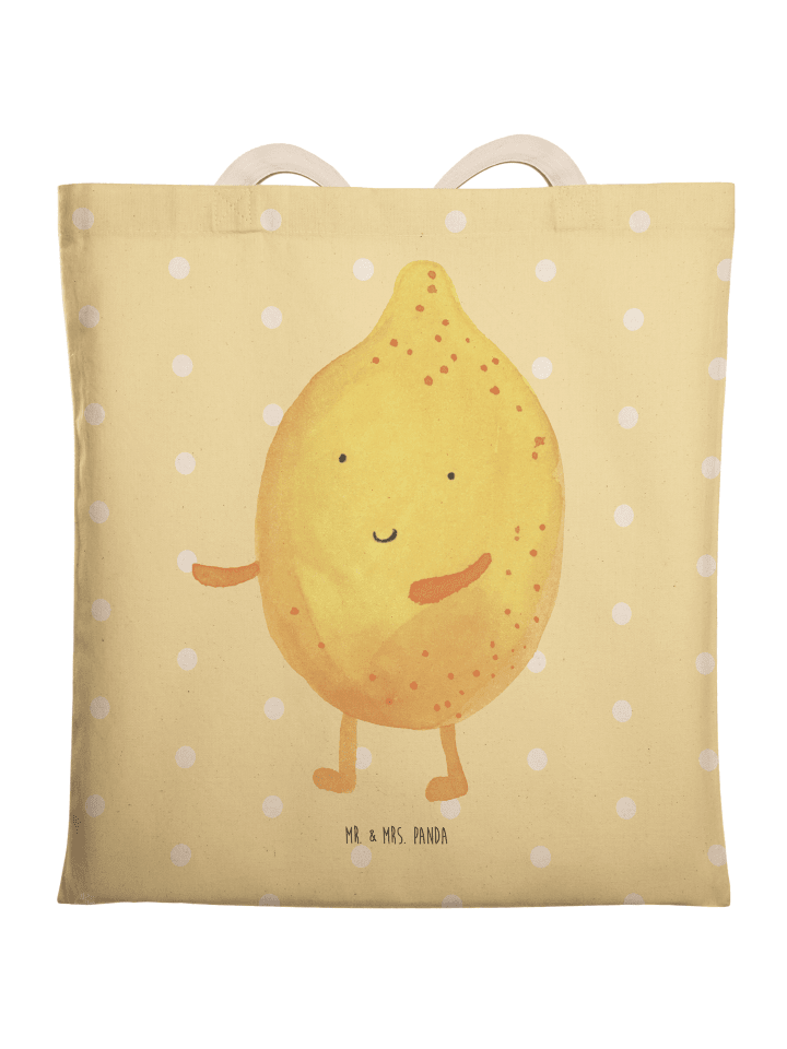 Tasche Beste Freunde Zitrone ohne Spruch in Gelb Pastell