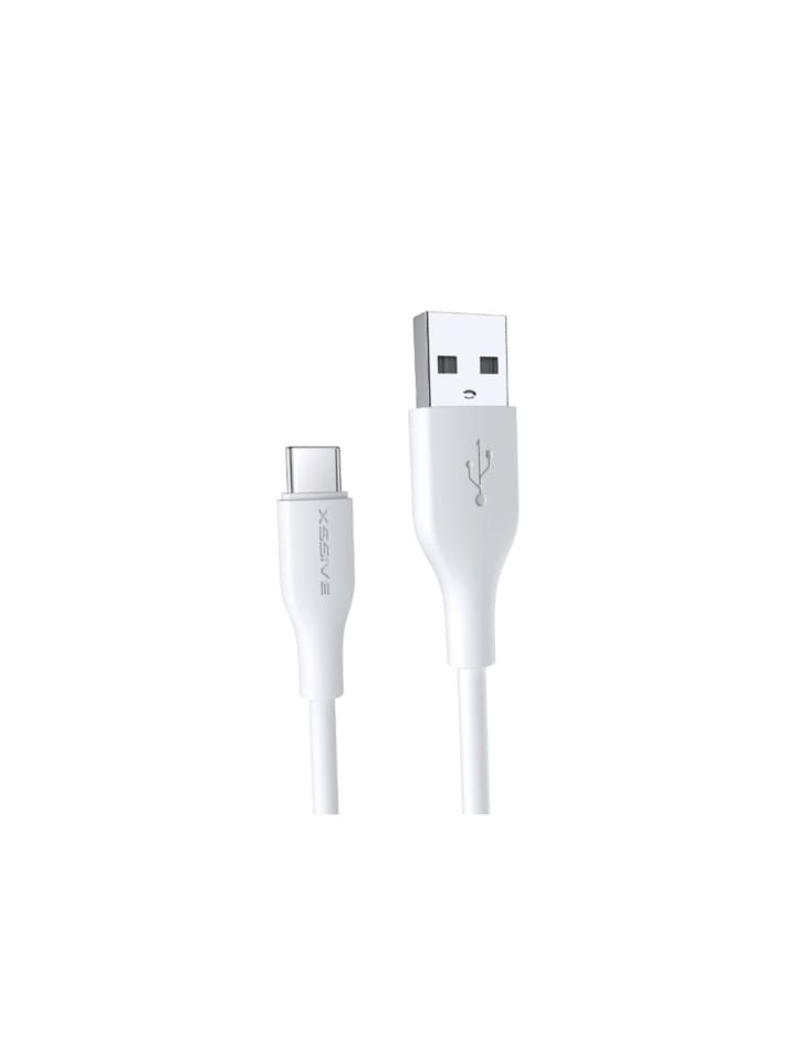 2.4A 2 Meter Datenkabel 2.4A USB zu Typ-C (USB-C) Schnell in Weiß