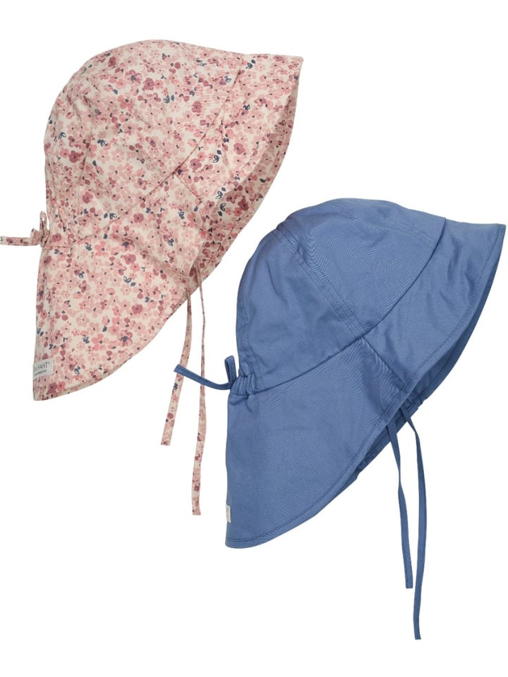 Kinder Hut "Sun hat w. string 2-PACK" in Rot