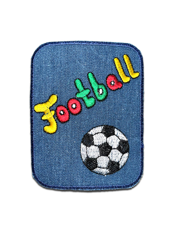 Fußball Kinder FootballApplikation Bügelbild inSchwarz