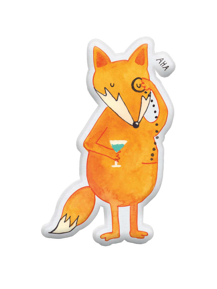 Dekokissen Fuchs Lord ohne Spruch in Weiß