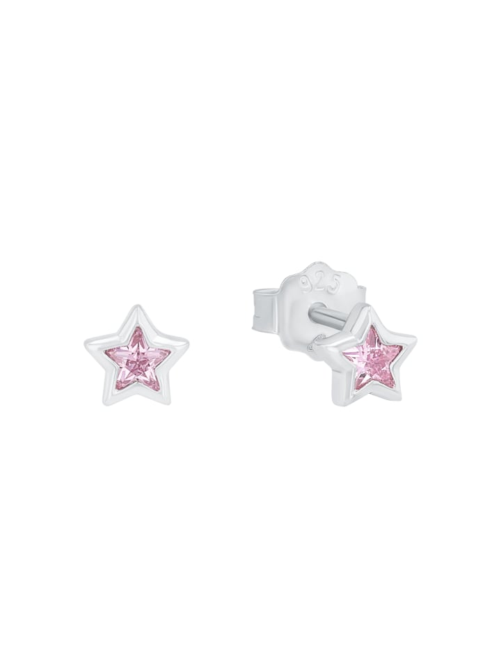 Ohrstecker Silber 925, rhodiniert in Rosa