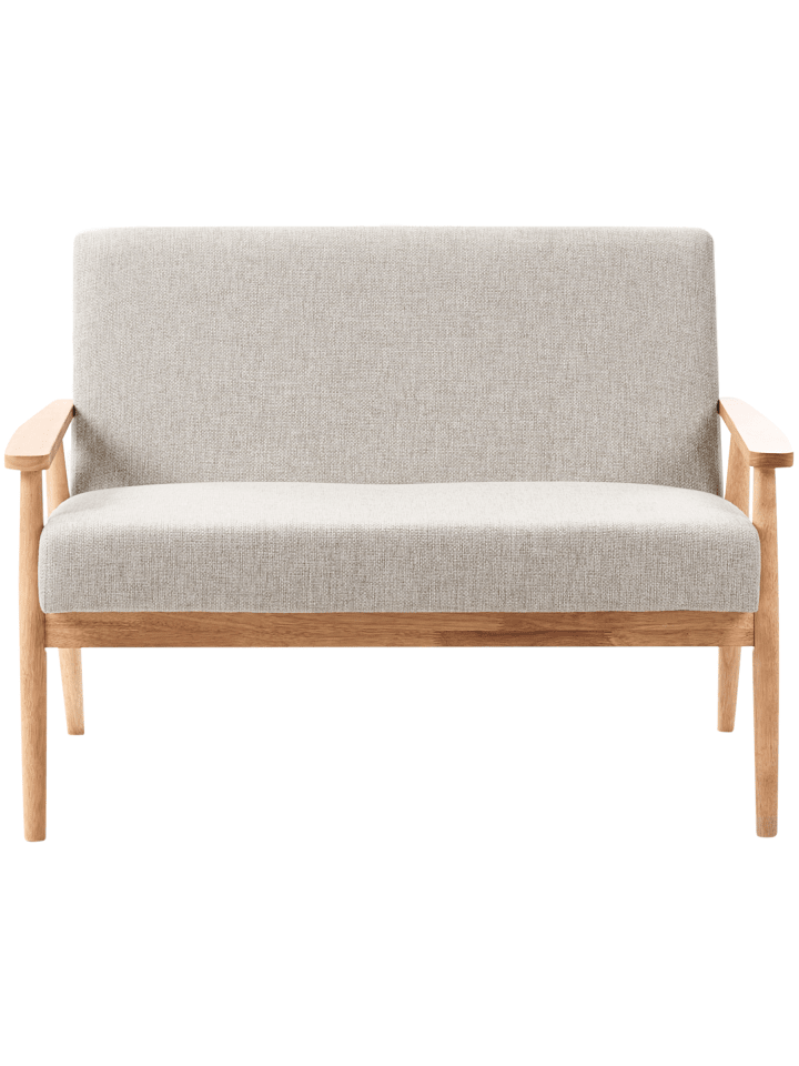 2-Sitzer Sofa ESRUM in Grau/Braun - (W) 111 x (H) 79 x (L) 72 cm