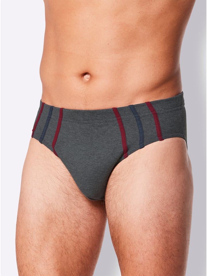 Slip in 3x blau + 2x grau