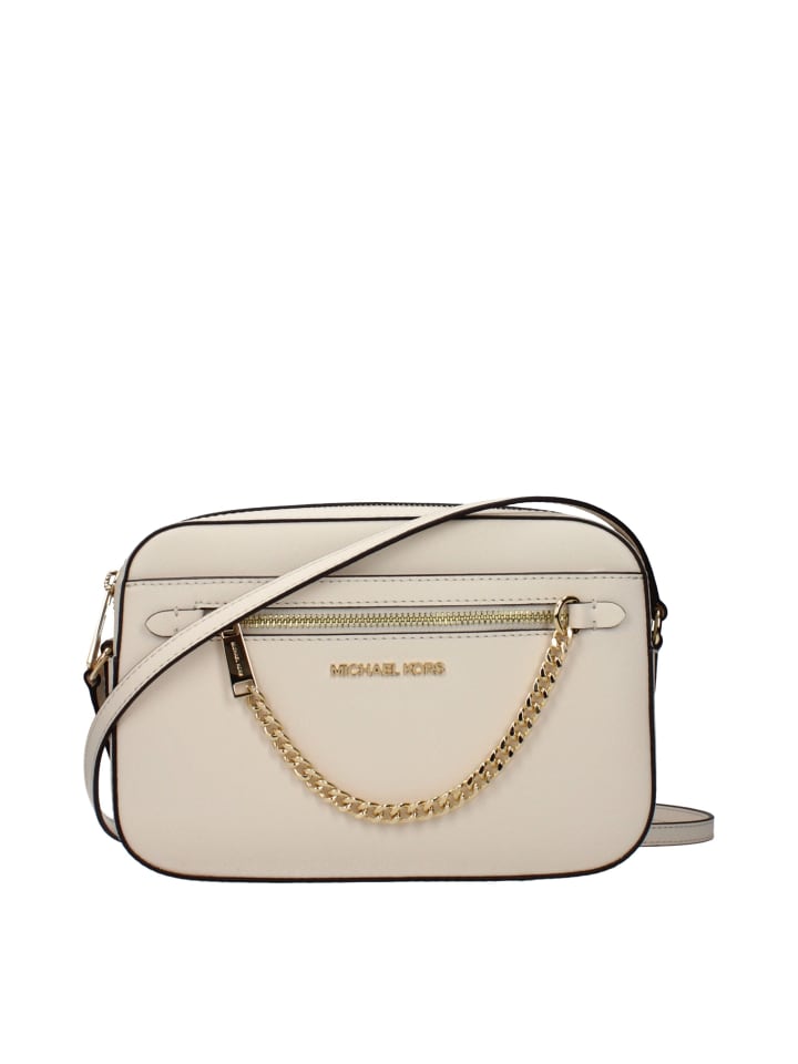 Beige Leder Umhängetasche