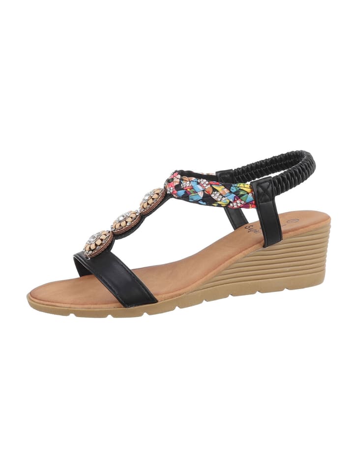 Sandale & Sandalette in Schwarz