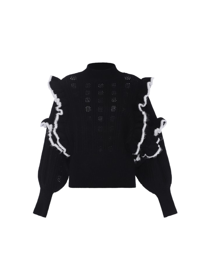 Damen Strickpullover in SCHWARZ