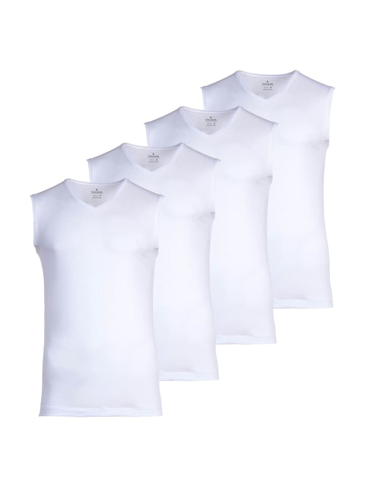 Unterhemd 4er Pack in Weiß