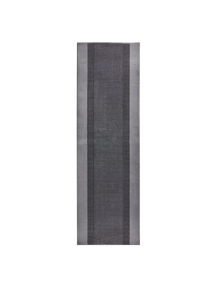 Teppich Läufer Band Grau