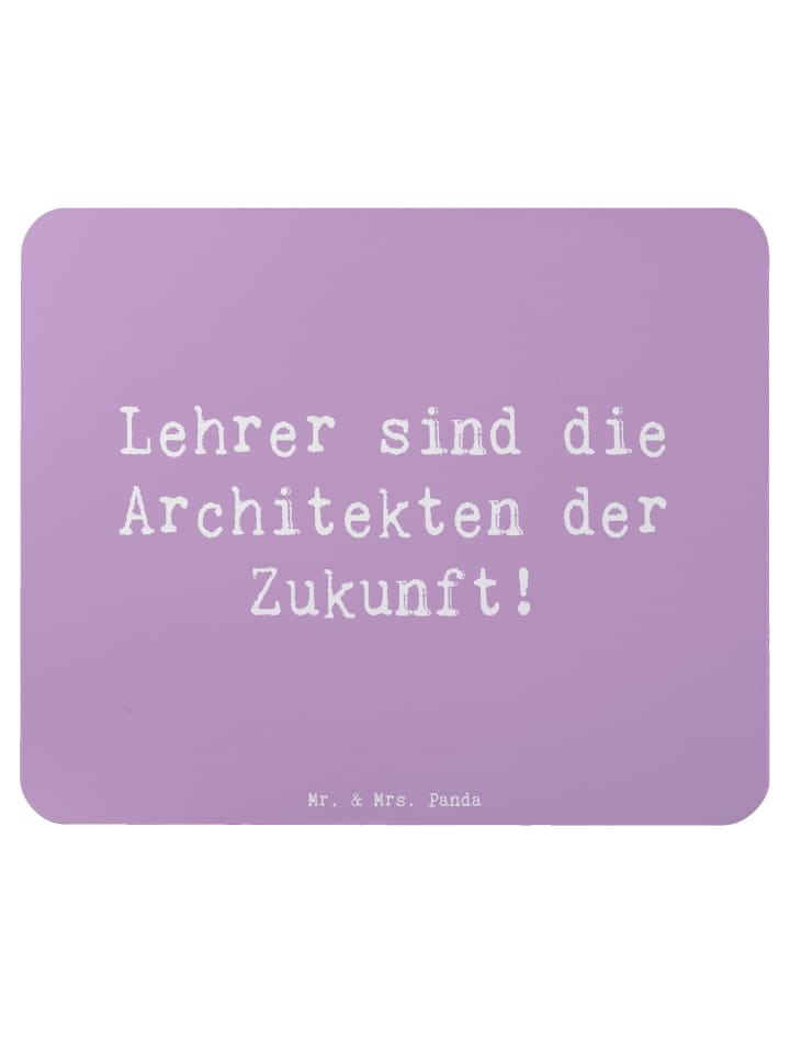 Maus-Pad Spruch Lehrer Zukunftsarchitekten mit ... in Lavendeltraum