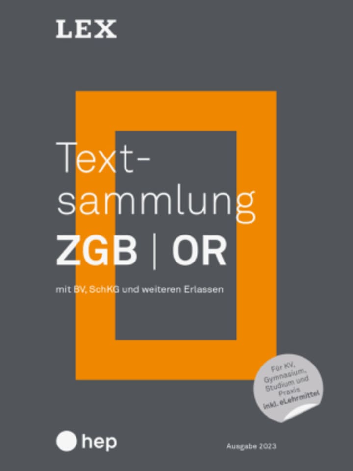 Buch - Textsammlung ZGB OR (Print inkl. eLehrmittel)