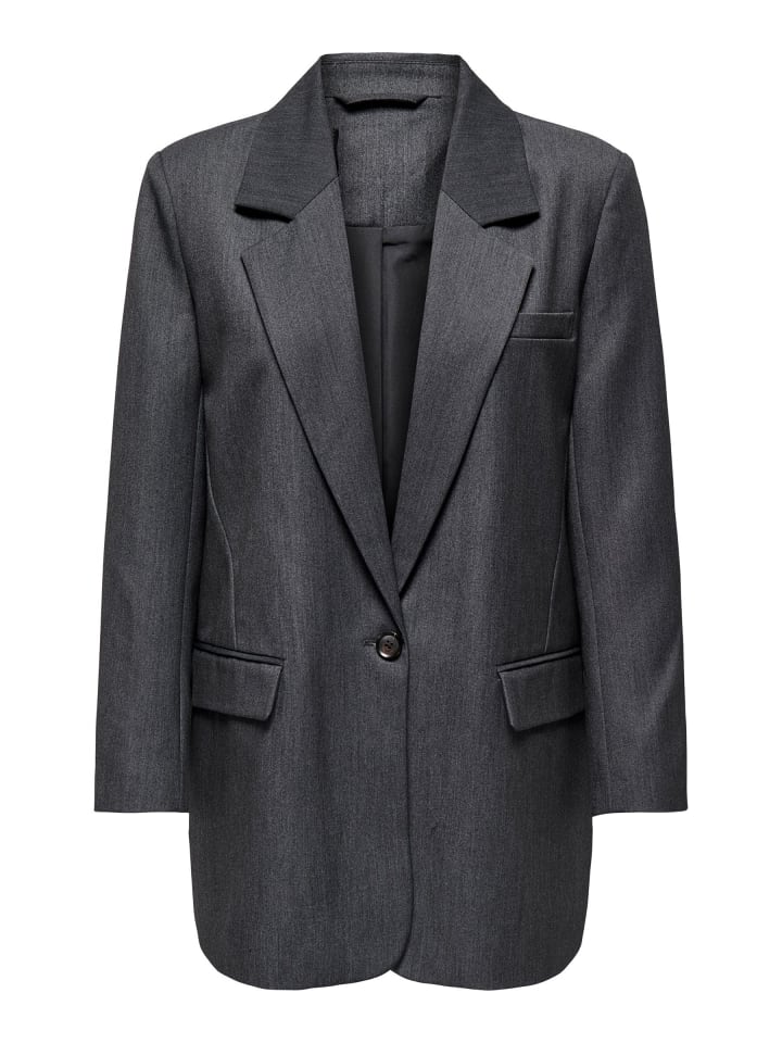 Blazer in Dark Grey Melange