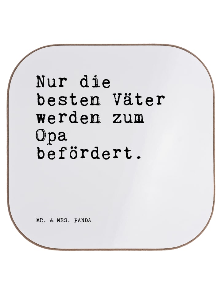 Bierdeckel Nur die besten Väter... mit Spruch in Weiß