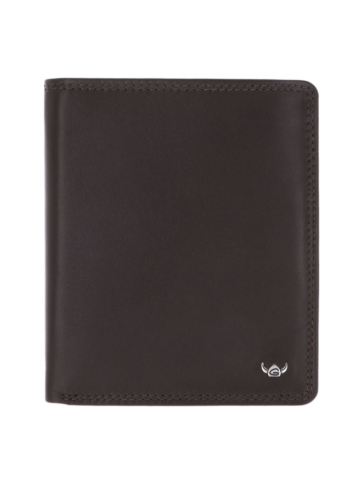 Polo Geldbörse RFID Schutz Leder 13 cm dunkelbraun