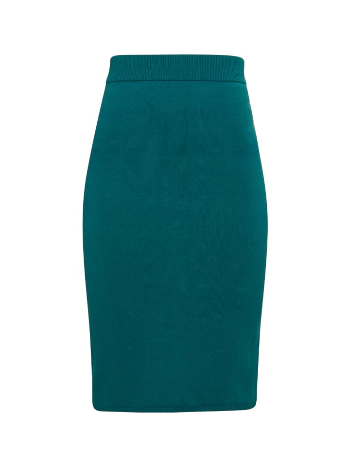 Women Strick Midirock in Petrol