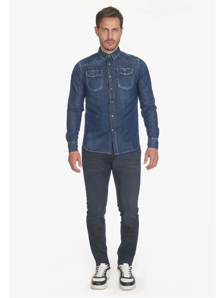 Le Temps des Cerises Jeanshemd JUANITO in BLUE günstig kaufen | limango