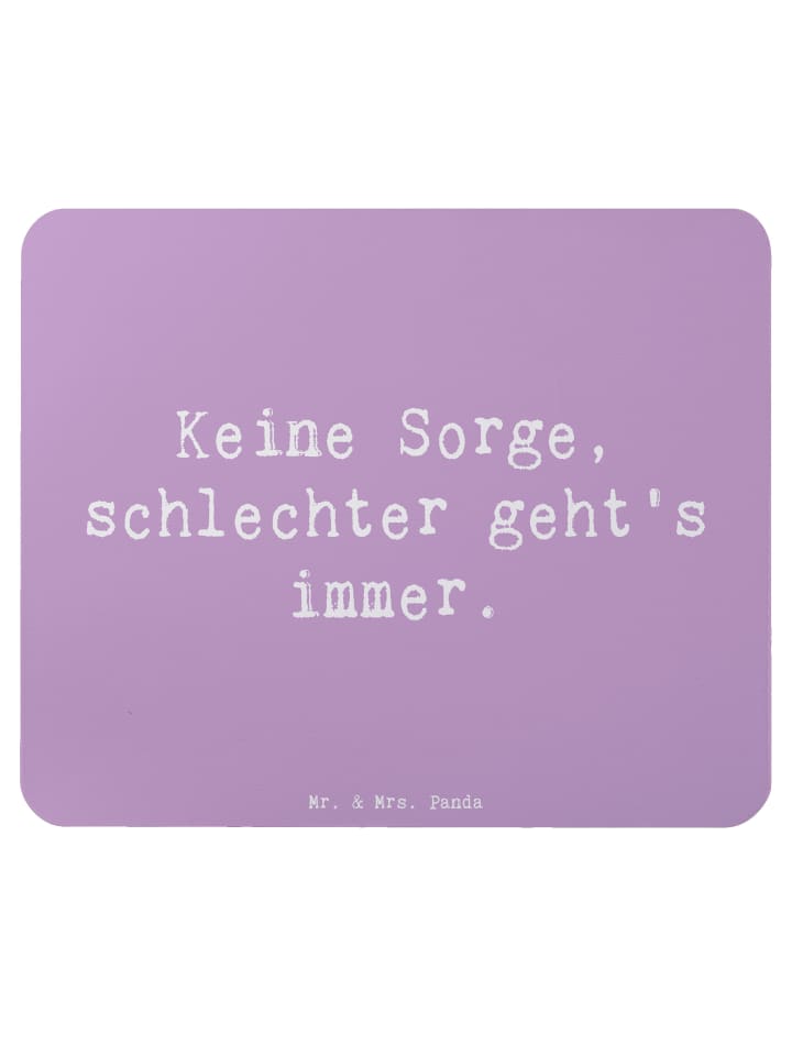 Mouse Pad Spruch Hoffnung in schwierigen Zeiten... in Lavendeltraum