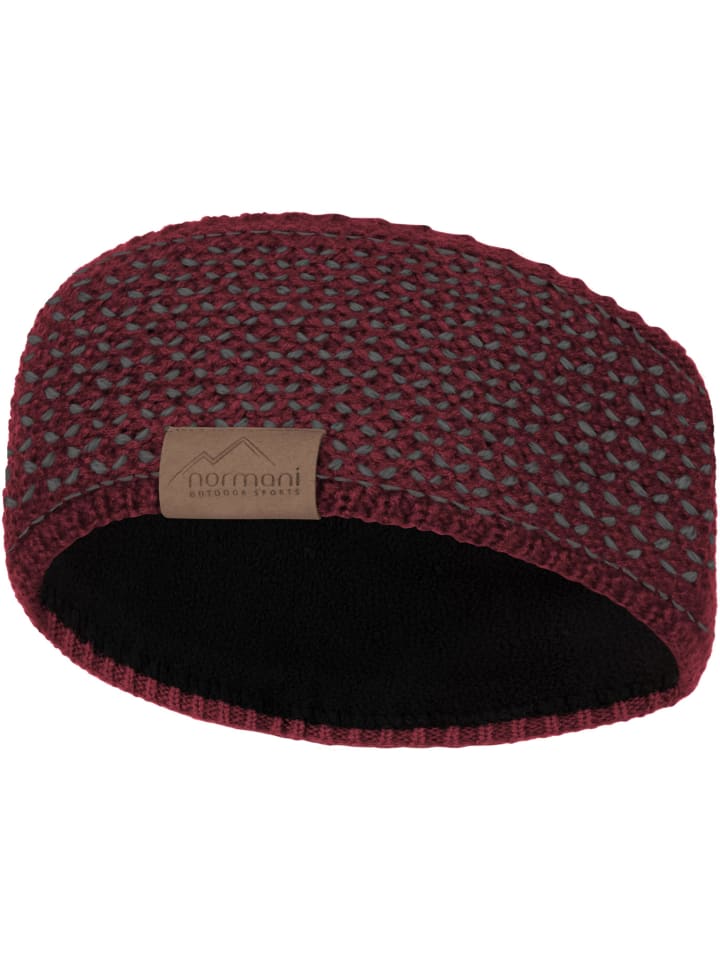 Stirnband Lillpite in Rot/Anthrazit