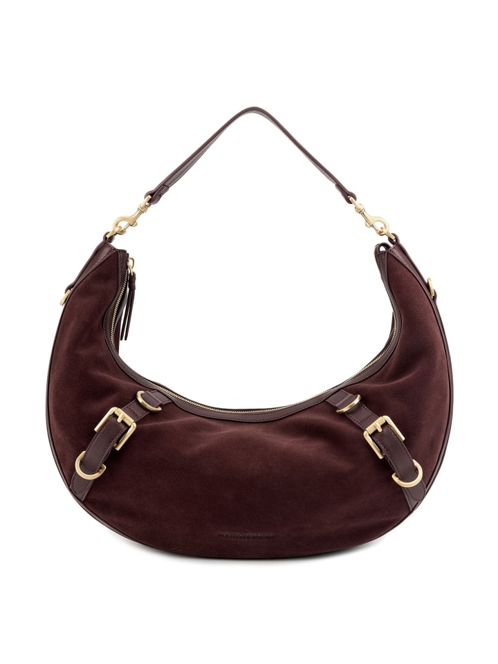 Enya Schultertasche Leder 46 cm vinyard red