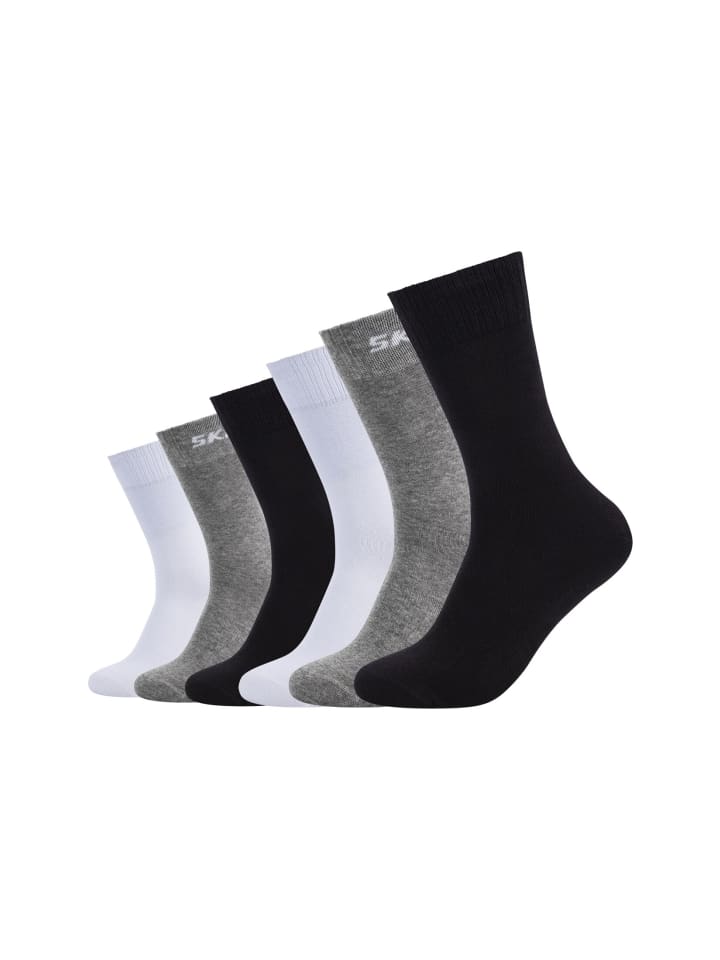 Skechers Socken 6er Pack mesh ventilation in Schwarz grau mix günstig  kaufen | limango