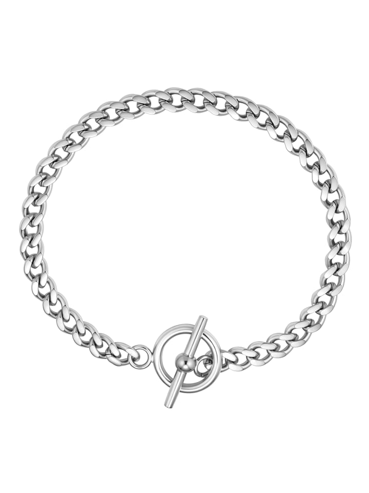Armband T-Bar aus Edelstahl in silber