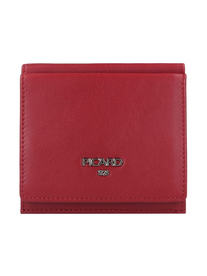 Bingo Geldbörse Leder 10 cm rot