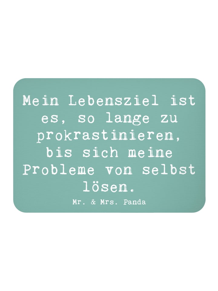 Magnet Spruch Lebensziele Prokrastination mit S... in Meeresbrise
