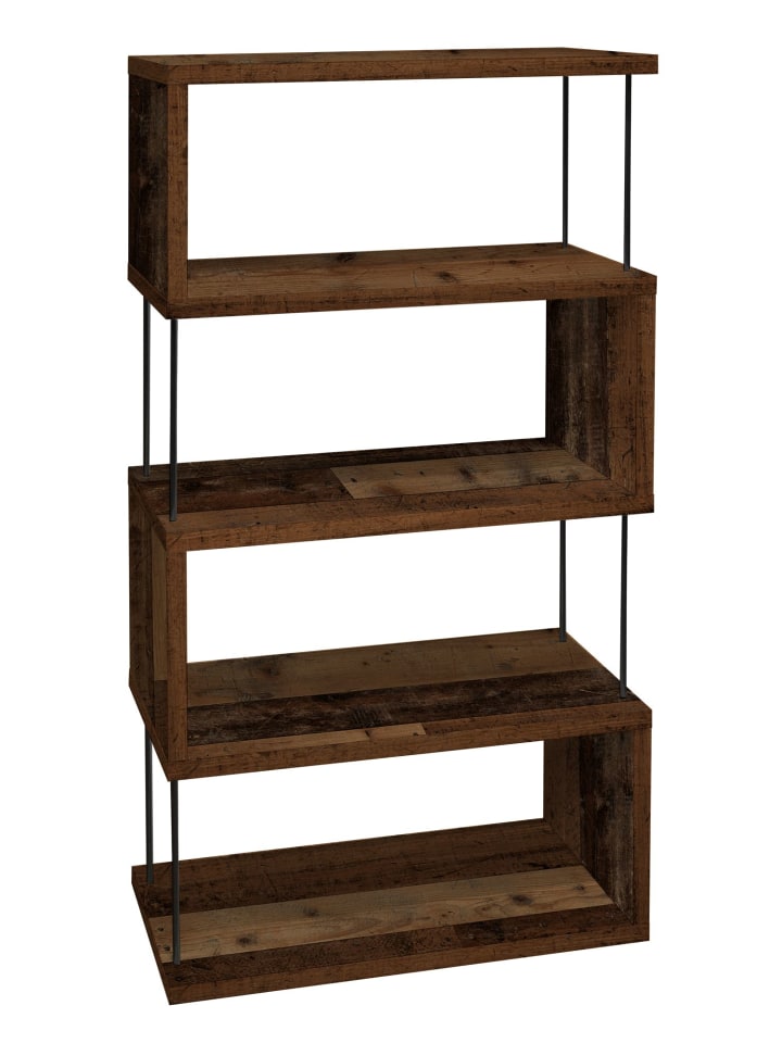 REGAL Elga 66x33x126 Bücherregal Standregal texas oak