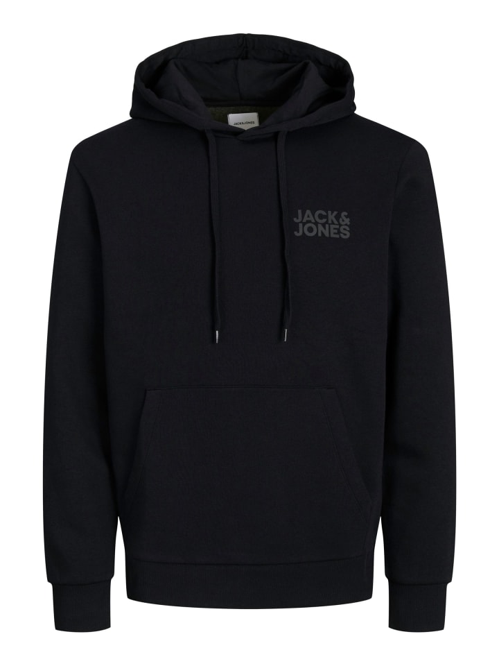 Sweat Hoodie Kapuzen Pullover Sweatshirt JJECORP in Schwarz-3