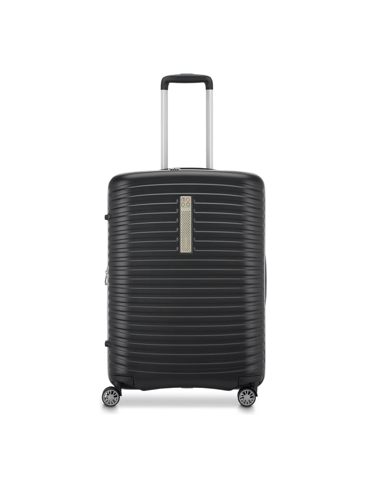 Vega 4 Rollen Trolley 68 cm mit Dehnfalte black