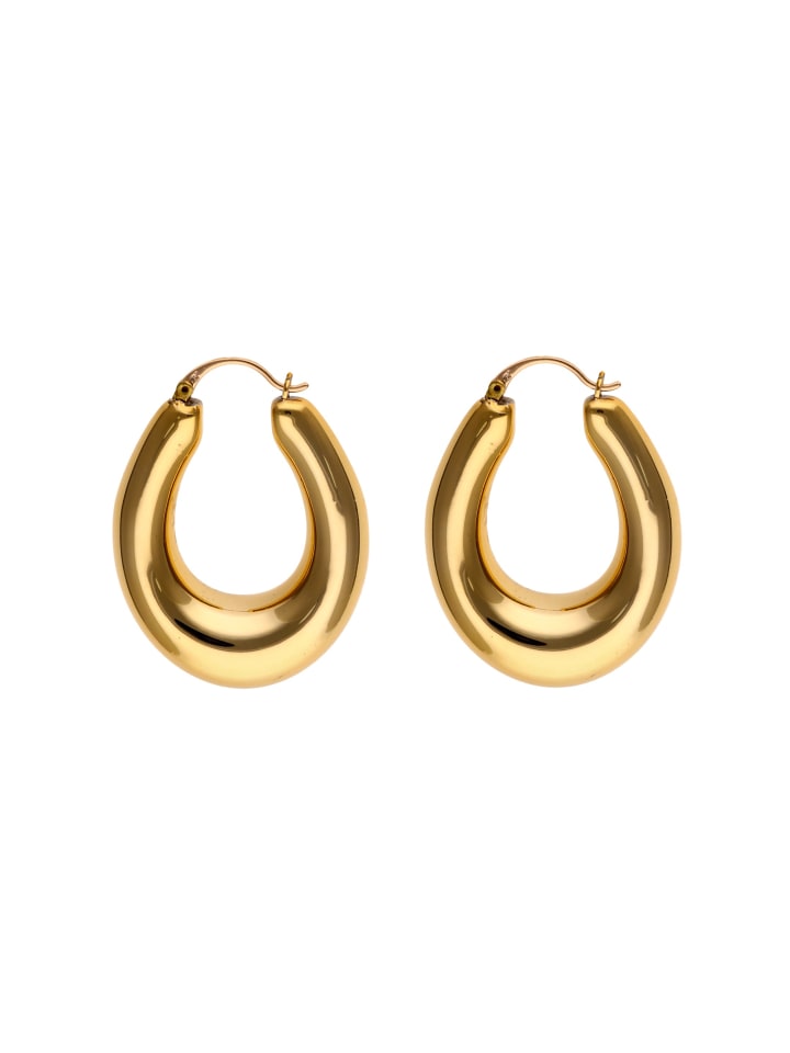 Women Hoop Earrings in Gold